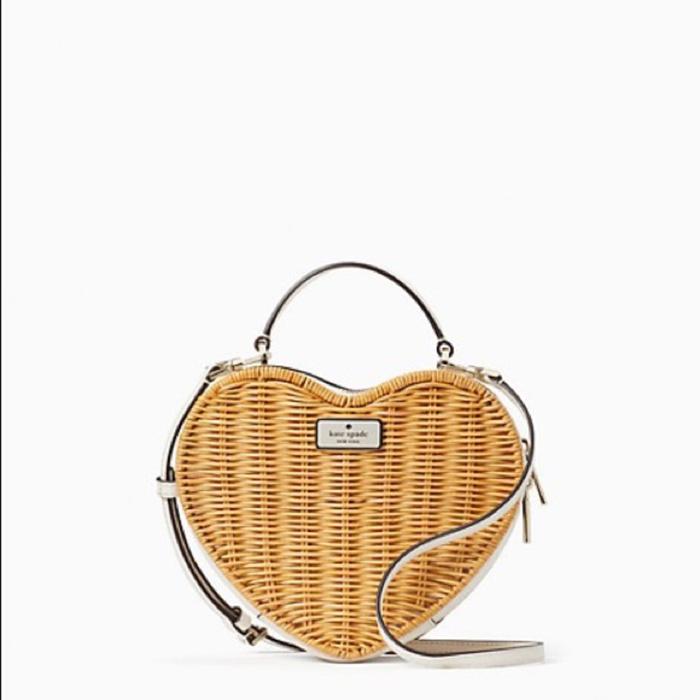 Kate Spade Love Shack Heart Wicker Crossbody